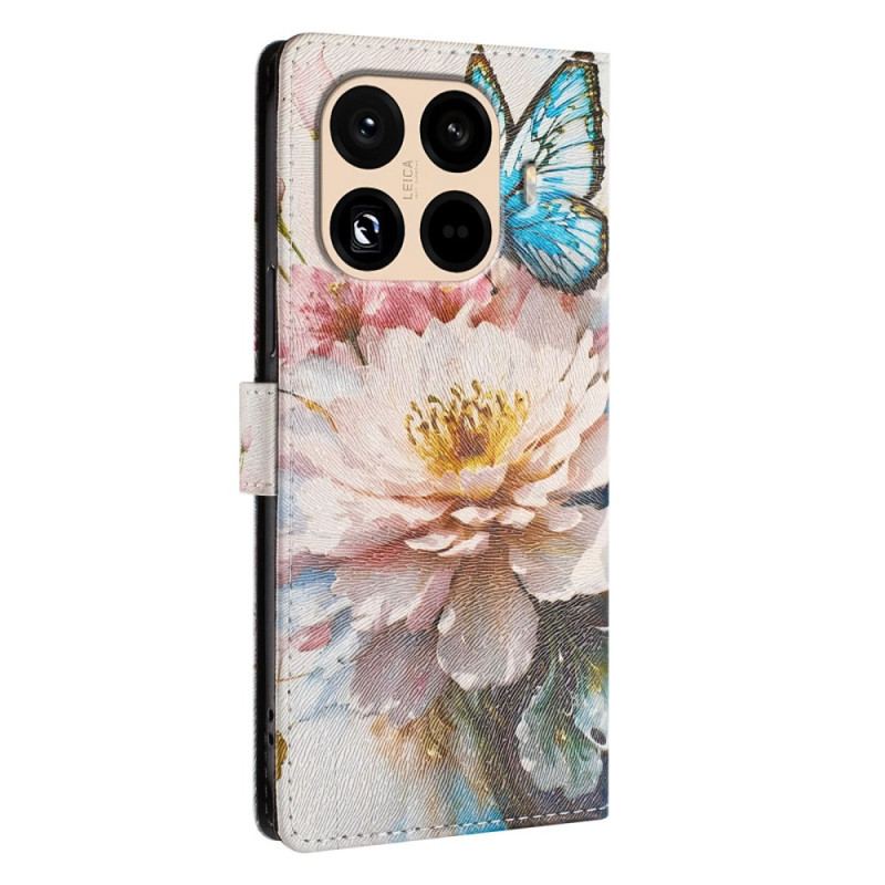 Fodral För Xiaomi 15t Pro Blomma Och Fjäril