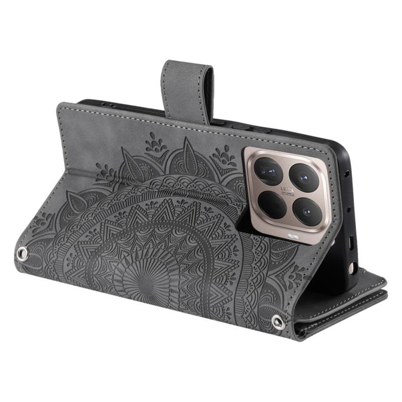 Fodral Xiaomi 15t Pro Plånbok Med Mandala-mockaeffekt