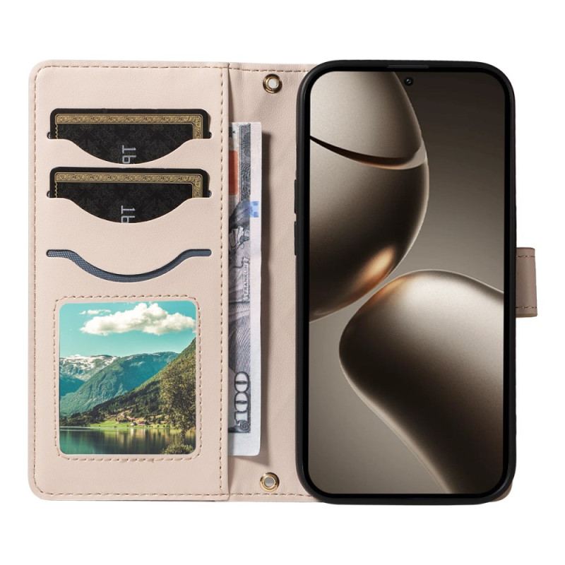 Fodral Xiaomi 15t Pro Quiltad Med Rem Och Axelrem