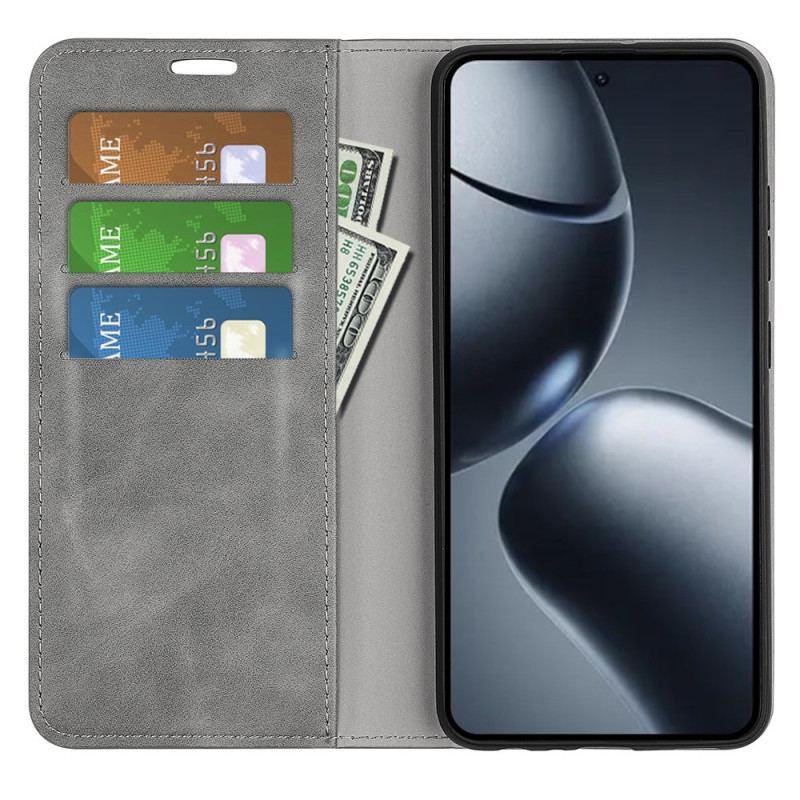 Folio-fodral Xiaomi 15t Pro Lädermodell