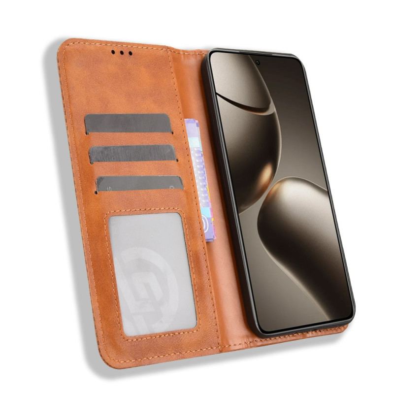 Folio-fodral Xiaomi 15t Pro Vintagekant