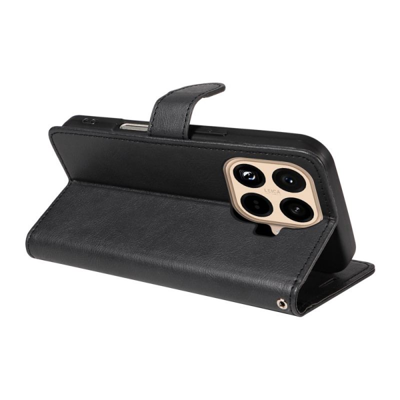 Läderfodral Xiaomi 15t Pro Telefonfodral Enfärgat Konstläder