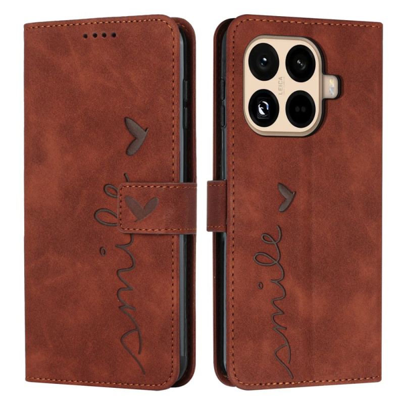 Läderfodral Xiaomi 15t Pro Telefonfodral Leende