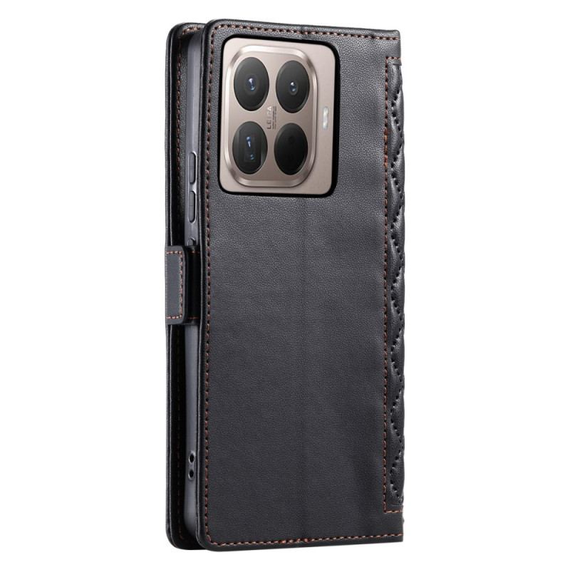 Läderfodral Xiaomi 15t Pro Telefonfodral Quiltad Med Rem