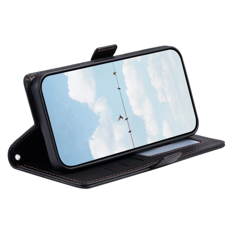 Läderfodral Xiaomi 15t Pro Telefonfodral Quiltad Med Rem