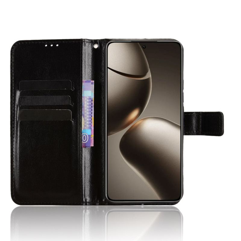 Läderskal Fodral Xiaomi 15t Pro Flashigt Konstläder