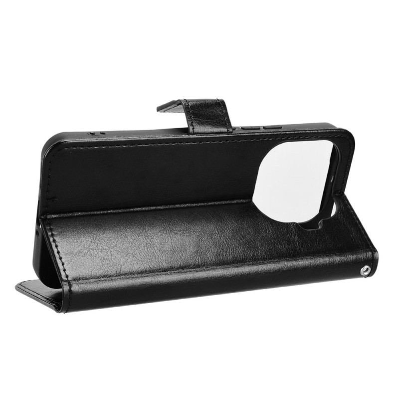 Läderskal Fodral Xiaomi 15t Pro Flashigt Konstläder