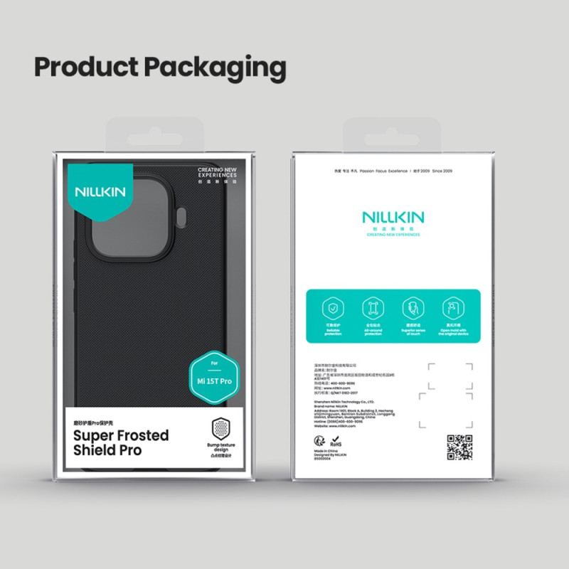 Skal Xiaomi 15t Pro Telefonfodral Frostad Sköld Pro Nillkin