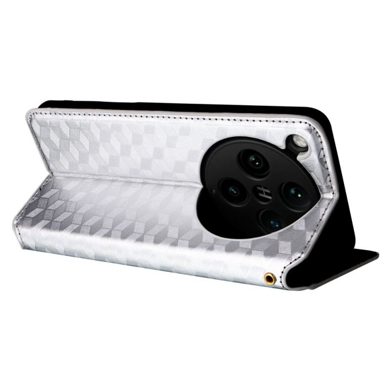 Folio-fodral Oppo Find X8 Pro Telefonfodral Diamantmönster 3d