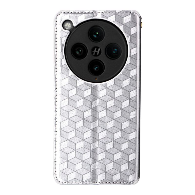 Folio-fodral Oppo Find X8 Pro Telefonfodral Diamantmönster 3d