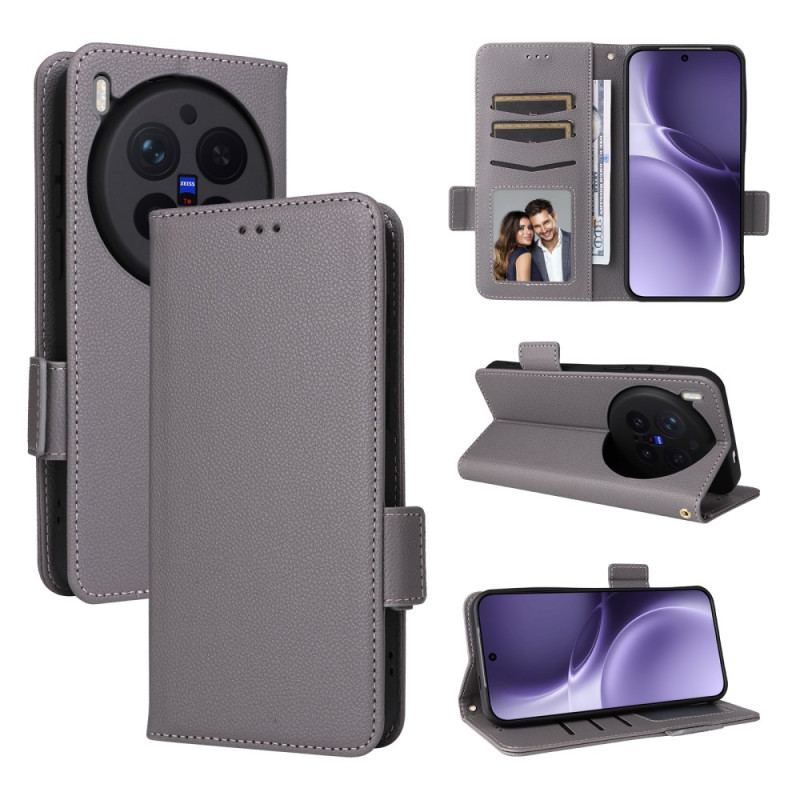 Fodral För Vivo X300 Pro Konstläder Med Rem