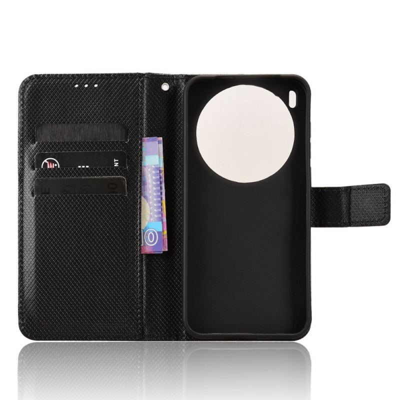 Läderfodral Vivo X300 Pro Telefonfodral Diamantstruktur