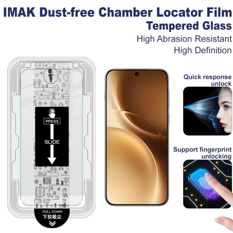 Skärmskydd I Härdat Glas För Vivo X300 Pro Med Monteringsram (fingeravtryckslåsning)