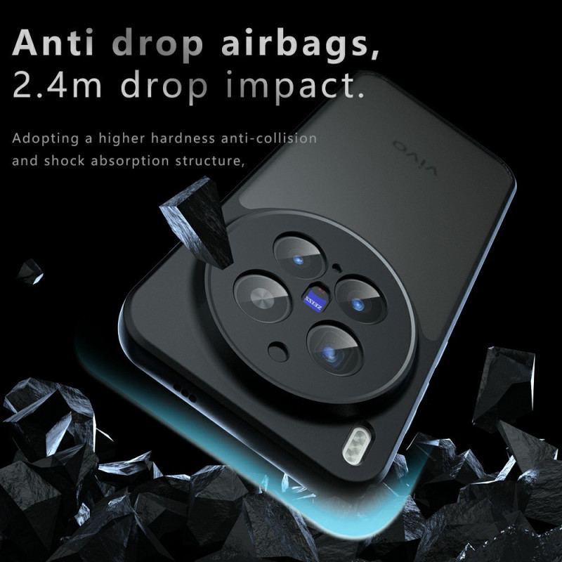 Skal För Vivo X300 Pro Mattsvart Genomskinlig