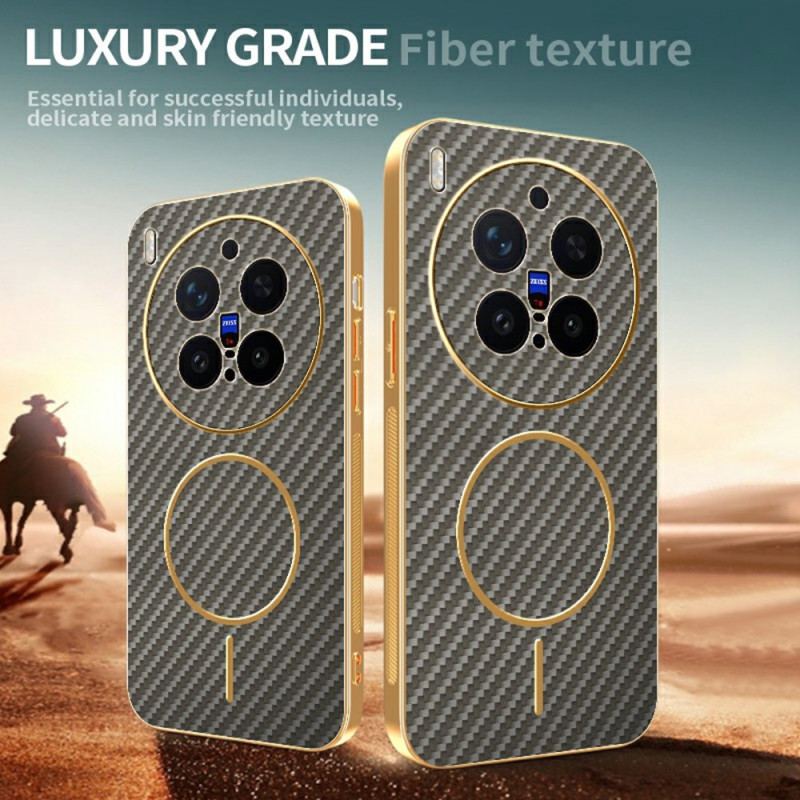 Skal Vivo X300 Pro Telefonfodral Kolfiberstruktur