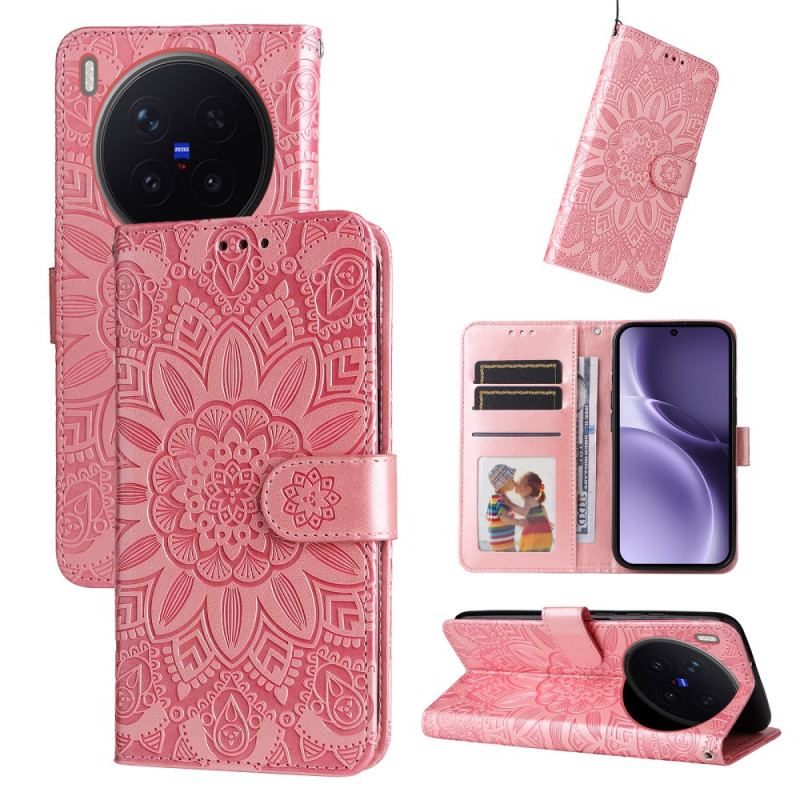 Skyddsfodral Vivo X300 Pro Solrosmönster