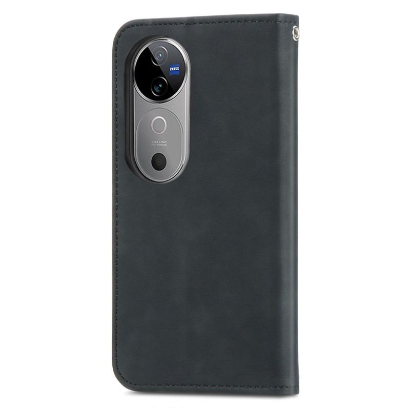 Folio-fodral Vivo V40 5g Mockaeffekt