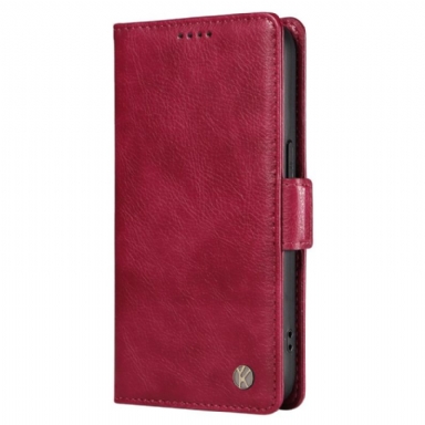 Läderfodral Vivo V40 5g Telefonfodral Lychee-textur Yikatu