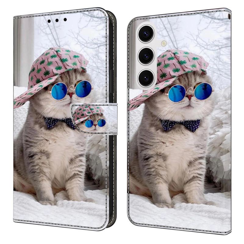 Fodral För Samsung Galaxy S26 Plus Katt Med Hatt