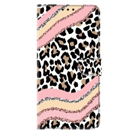 Fodral För Samsung Galaxy S26 Plus Randigt Leopardmönster