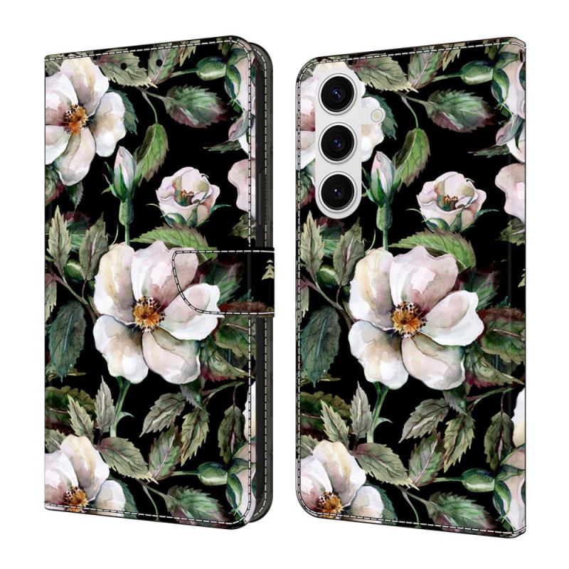Fodral Samsung Galaxy S26 Plus Vitt Blommotiv