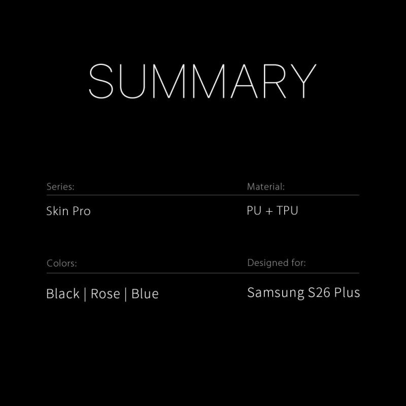 Folio-fodral För Samsung Galaxy S26 Plus Skin Pro Series Dux Ducis