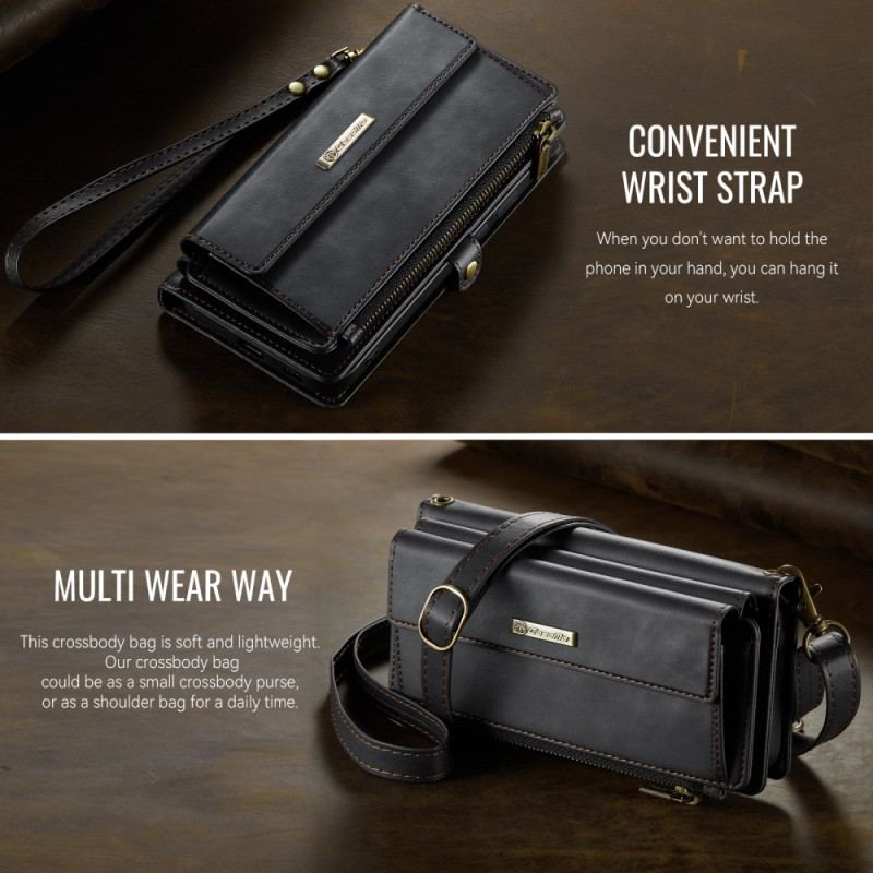 Läderfodral Samsung Galaxy S26 Plus Telefonfodral Caseme Rfid-skydd Och Axelrem