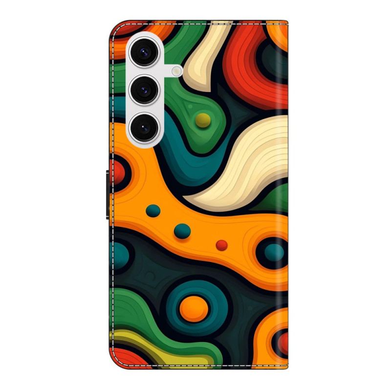 Läderfodral Samsung Galaxy S26 Plus Telefonfodral Målat Motiv