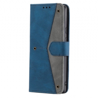 Läderfodral Samsung Galaxy S26 Plus Telefonfodral Tvåfärgat Konstläder