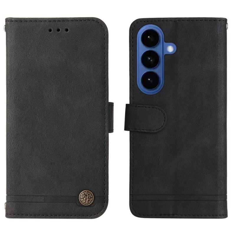 Läderskal Fodral Samsung Galaxy S26 Plus Dekorativ Nit