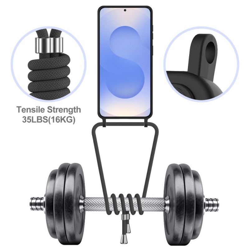 Skal För Samsung Galaxy S26 Plus Korthållare Och Snodd