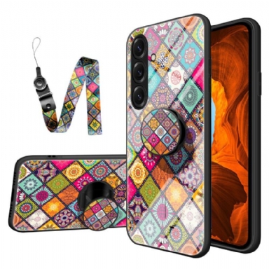 Skal För Samsung Galaxy S26 Plus Ringhållare Och Lapptäcksband