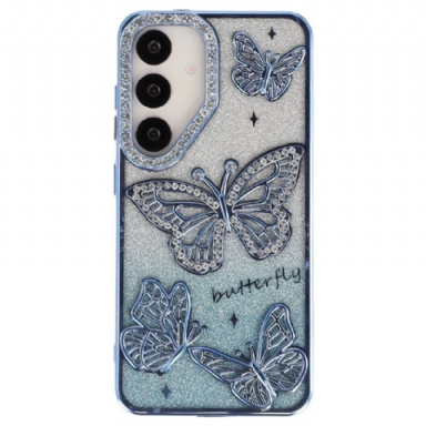 Skal Samsung Galaxy S26 Plus 3d-fjärilar Och Strass