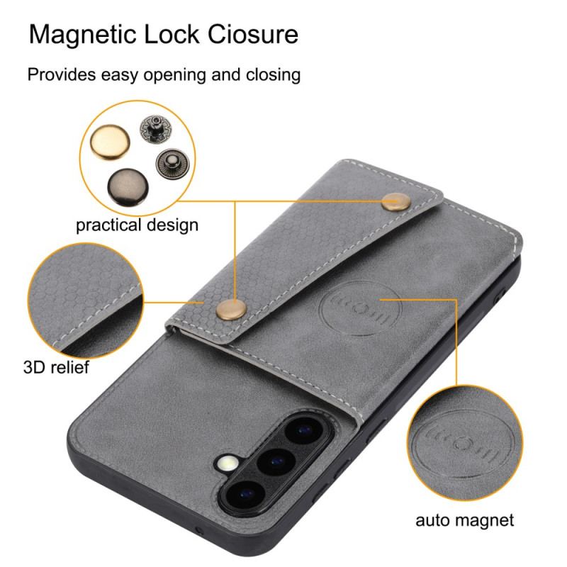 Skal Samsung Galaxy S26 Plus Telefonfodral Korthållare Med Lädereffekt