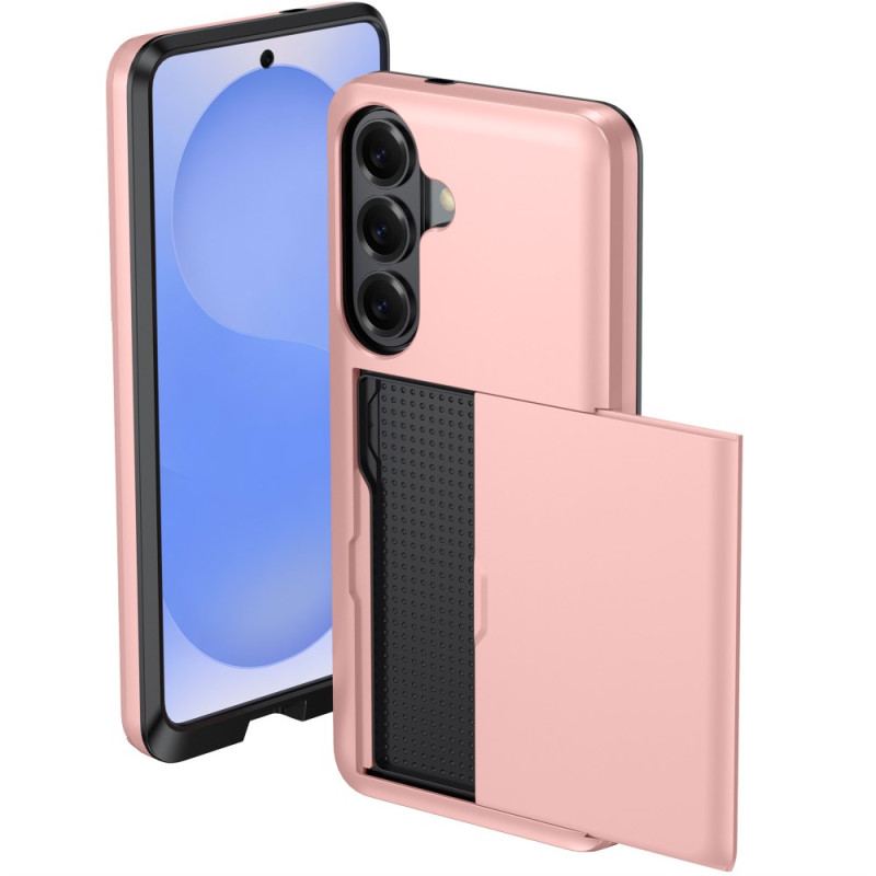 Skal Samsung Galaxy S26 Plus Telefonfodral Korthållare Med Metallisk Effekt