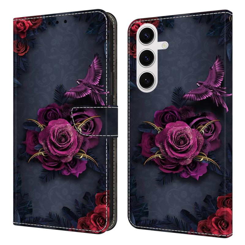 Skyddsfodral Samsung Galaxy S26 Plus Lysande Lila Blommor