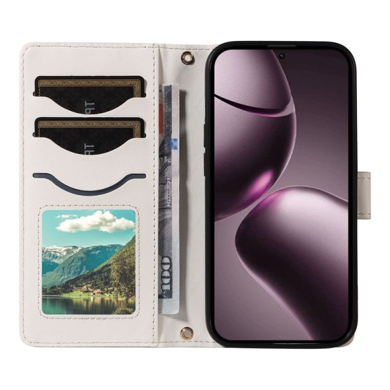 Fodral Xiaomi 15t Quiltad Med Rem Och Axelrem