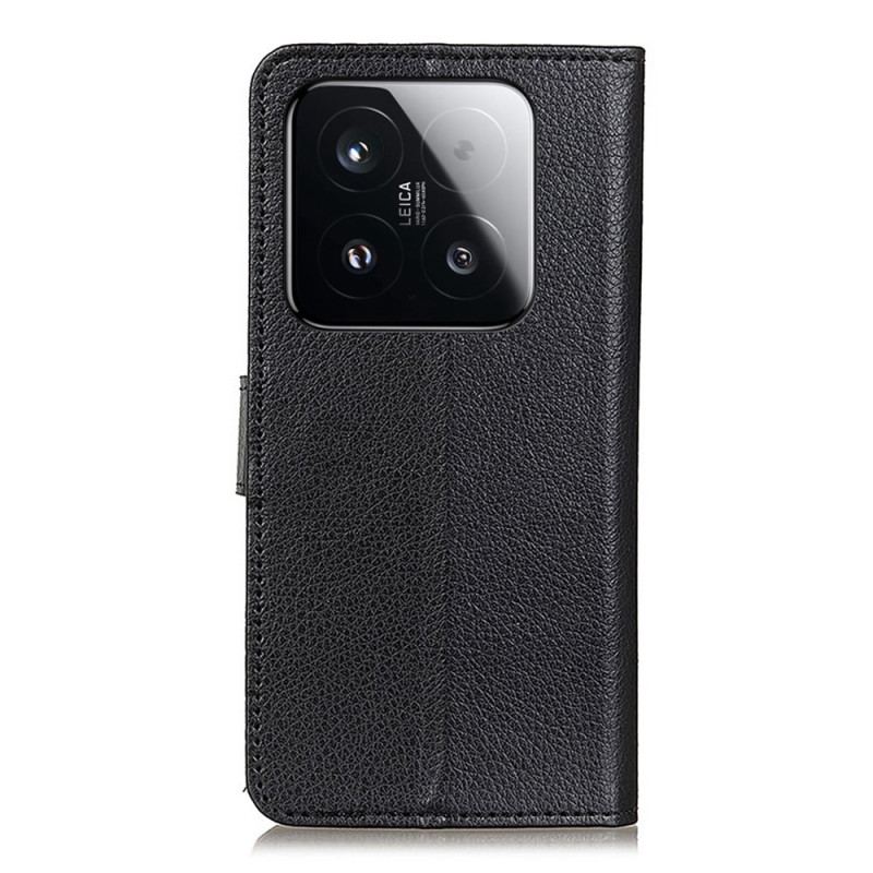 Fodral Xiaomi 15t Traditionellt Konstläder