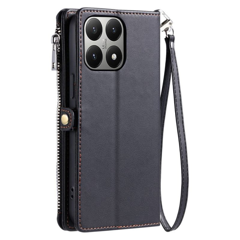 Läderfodral Xiaomi 15t Telefonfodral 8 Kortfack