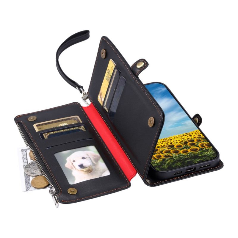 Läderfodral Xiaomi 15t Telefonfodral 8 Kortfack