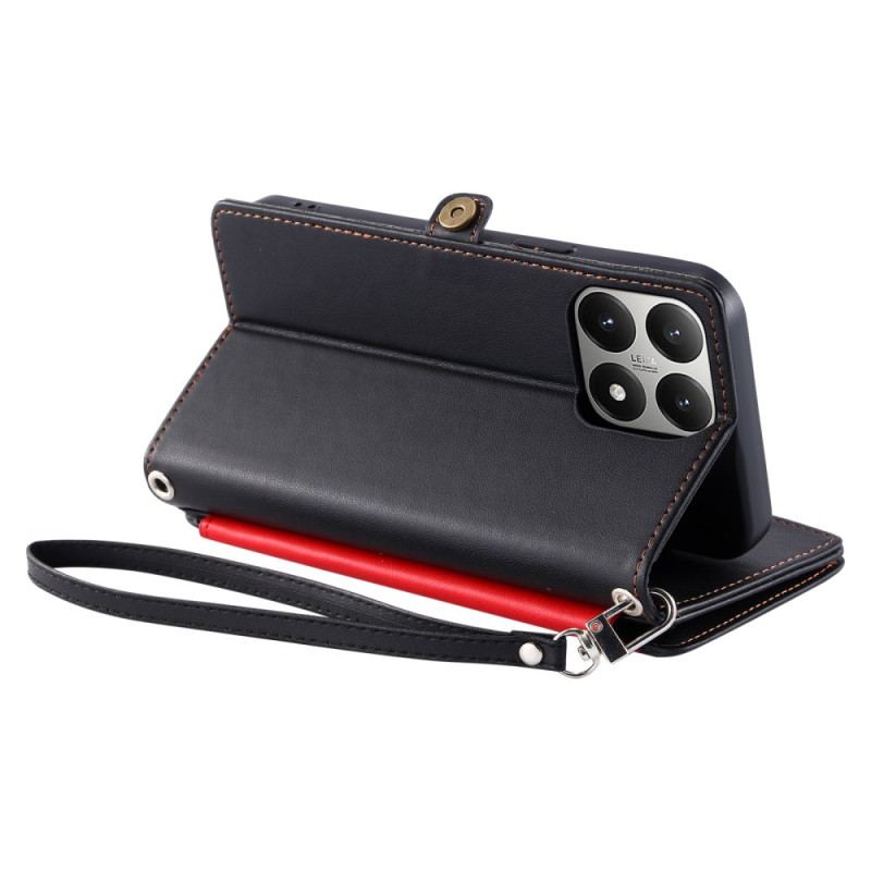 Läderfodral Xiaomi 15t Telefonfodral 8 Kortfack