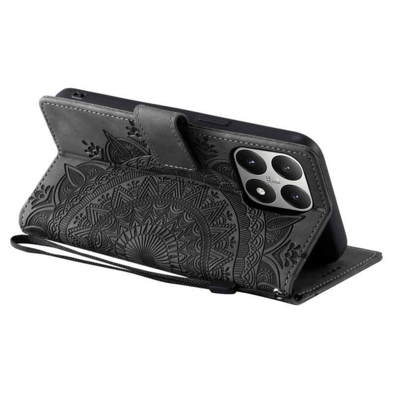 Läderfodral Xiaomi 15t Telefonfodral Mandala-mockaeffekt
