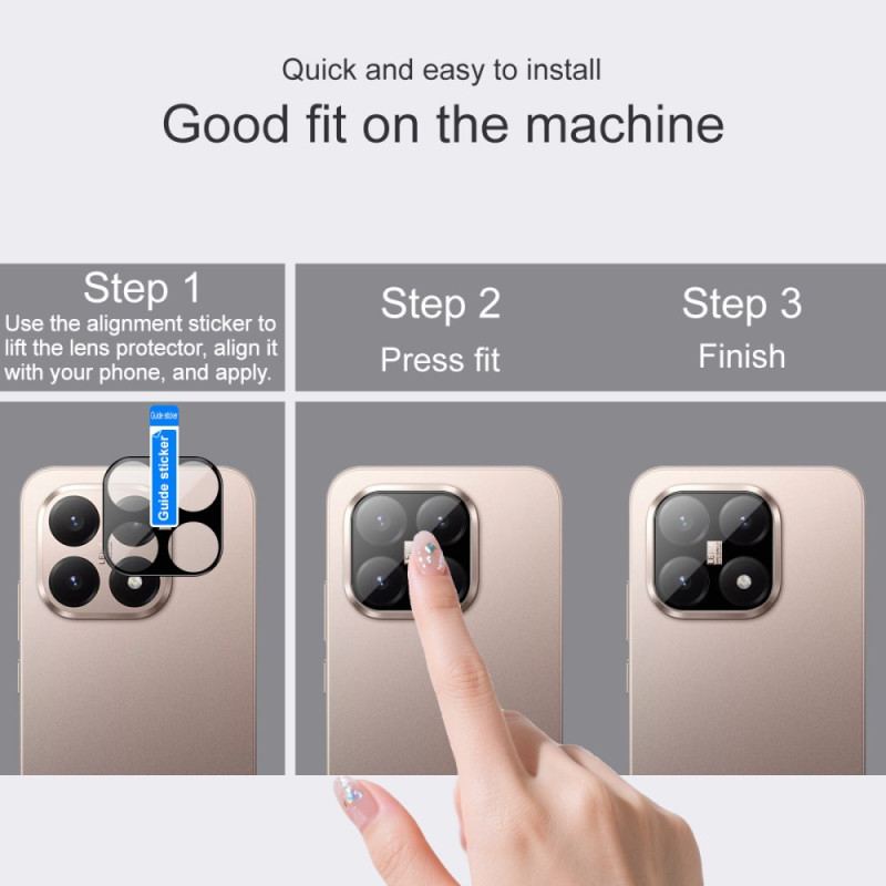 Linsskydd I Härdat Glas För Xiaomi 15t (svart Version)