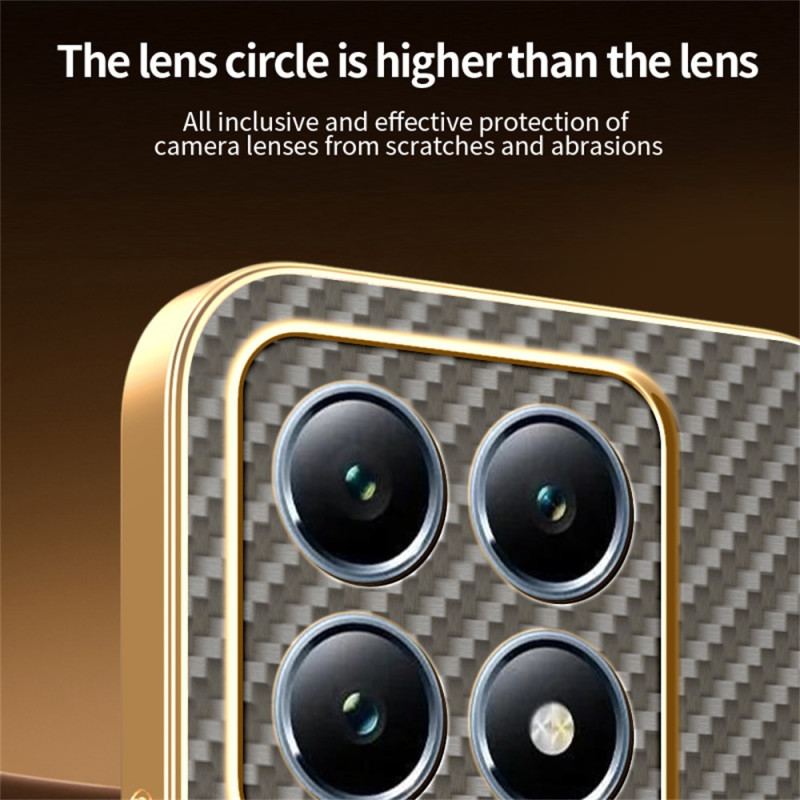 Skal Xiaomi 15t Telefonfodral Kolfiberstruktur