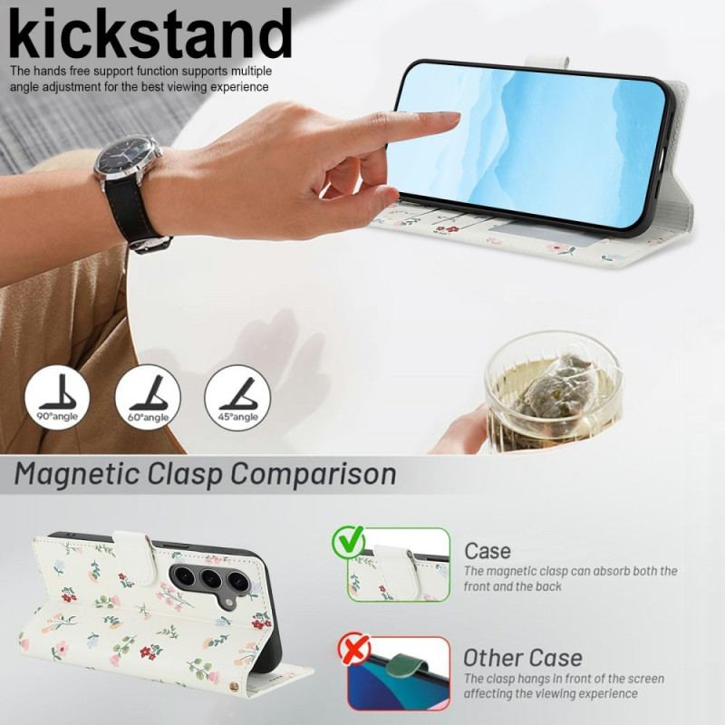 Fodral Samsung Galaxy S25 Fe Blommigt Snodd