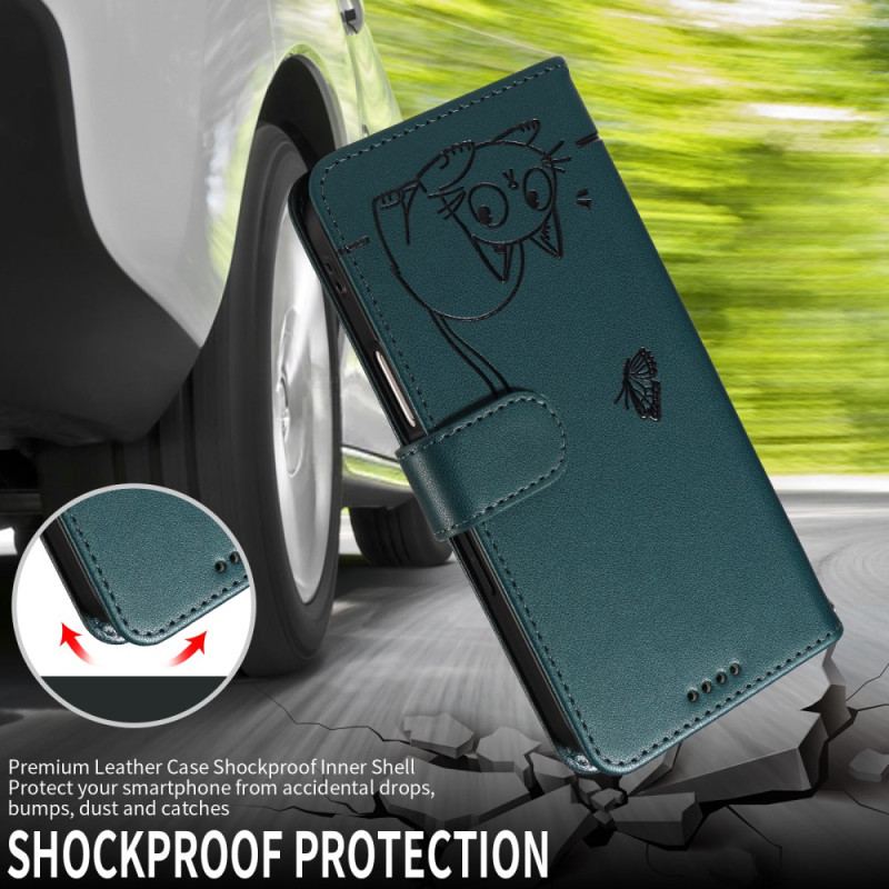 Fodral Samsung Galaxy S25 Fe Katttryck Med Rem