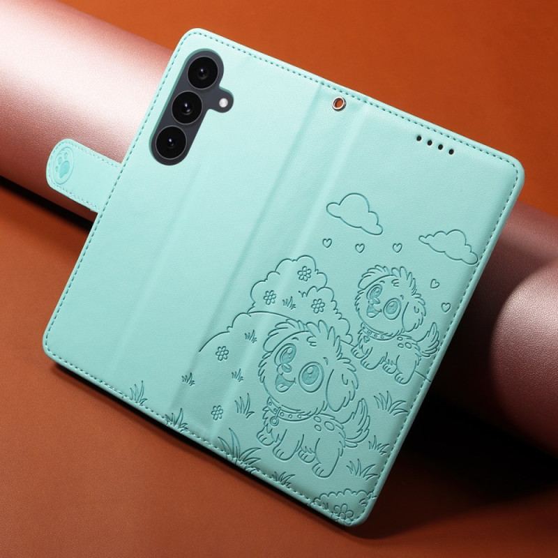 Fodral Samsung Galaxy S25 Fe Rfid-blockering Och Hundmönster