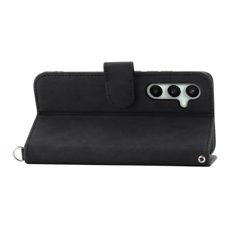 Fodral Samsung Galaxy S25 Fe Spetstryck Med Rem Och Axelrem