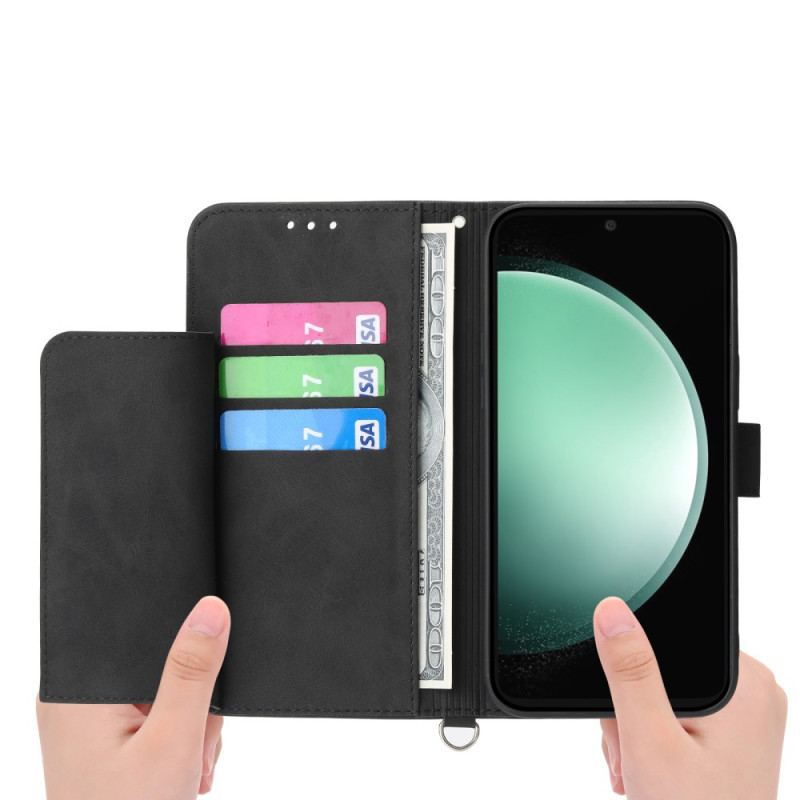 Fodral Samsung Galaxy S25 Fe Spetstryck Med Rem Och Axelrem