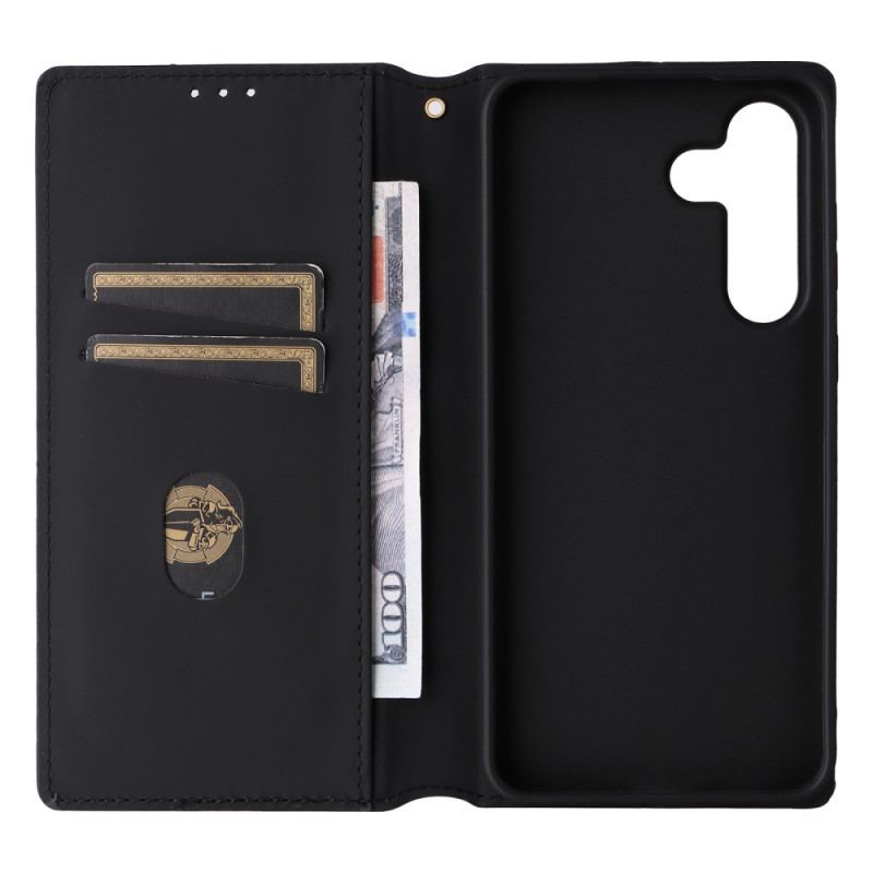 Folio-fodral För Samsung Galaxy S25 Fe Glansig